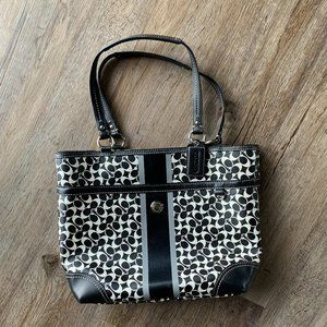 Coach Bag - Black and White